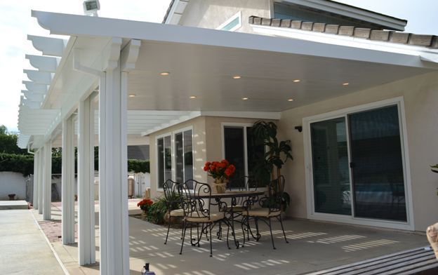 12 x 26 Insulated Aluminum Patio Cover Kit w/ Recessed Lights 