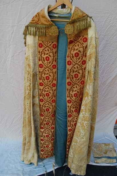 Fine Gold Vestment Set Chasuble, Stole, Cope, Chalice  