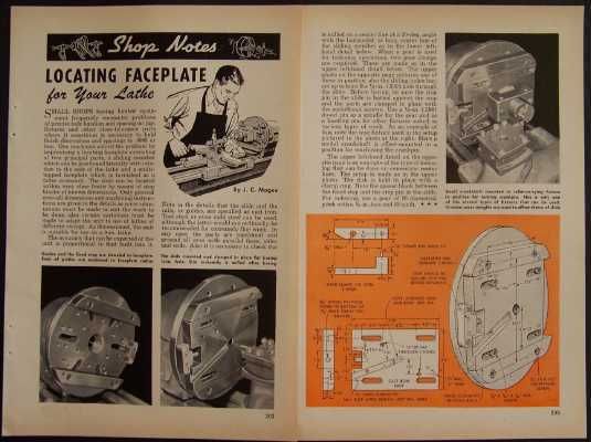 Locating Faceplate How to Build PLANS 9 Metal Lathe  