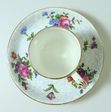 Crown Staffordshire Demitasse Set 8 Cups 8 Saucers  