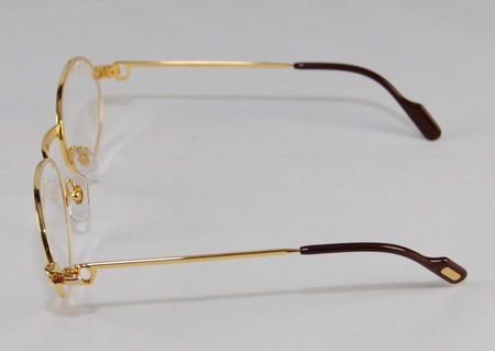 CARTIER ST. HONORE 24k GOLD & PLATINUM FINISH EYEGLASSES BRAND NEW 