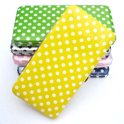 Korean Style PU Clutch Wallet Hand Purse Bag Candy Colorful  
