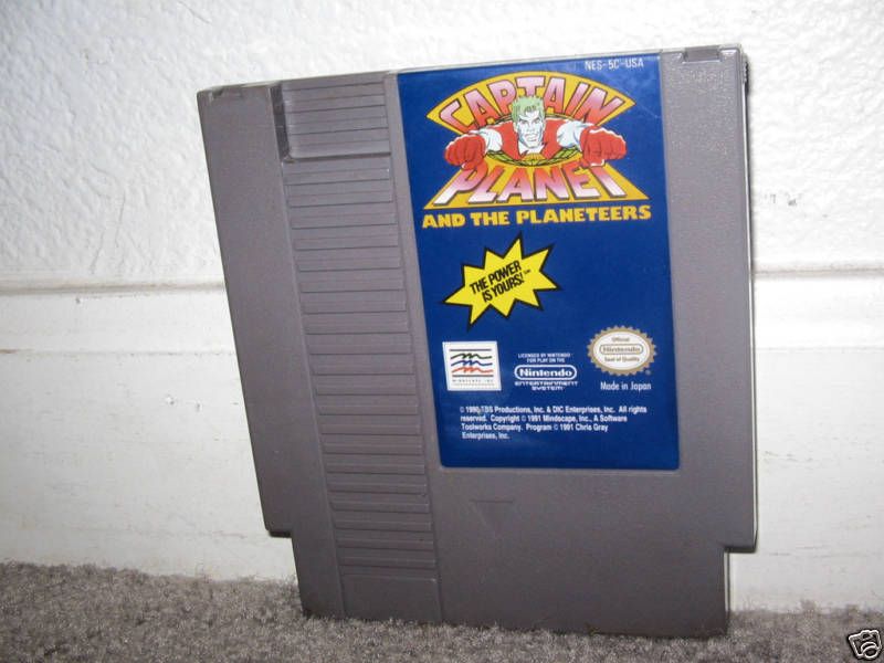 CAPTAIN PLANET AND THE PLANETEERS   Nintendo Nes game 050047110057 