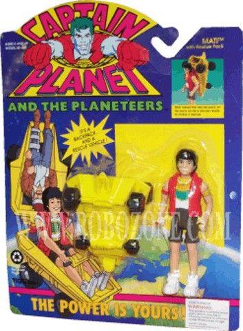 Captain Planet MaTi Action Figure MOC Tiger Toys New  