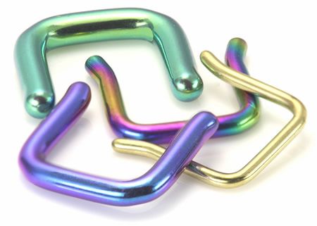 14g   Titanium Septum Retainer 18 Color Choices  