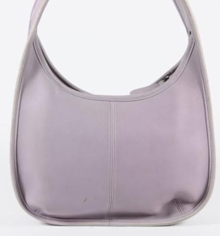   Lavender Leather Soho Shoulder Bag Hobo Carry All Purse 9033  