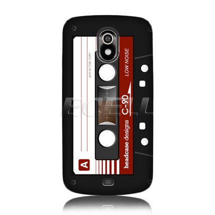 RED VINTAGE RETRO CASSETTE TAPE BACK CASE FOR SAMSUNG GALAXY NEXUS 