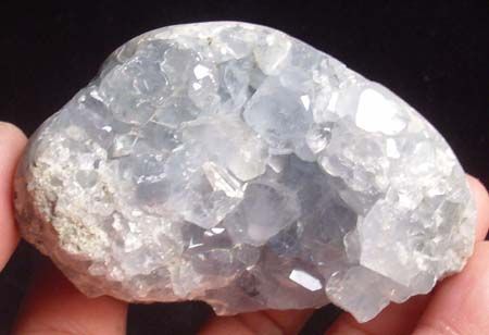 NATURAL BLUE CELESTITE QUARTZ CRYSTAL CLUSTER POINTS Original from 