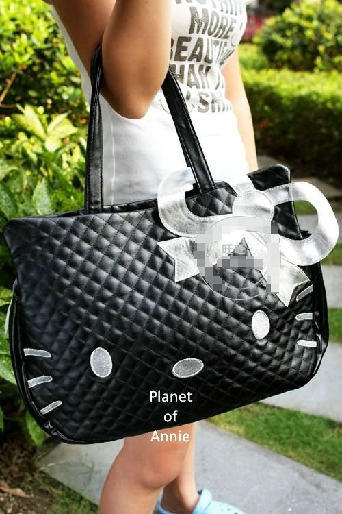 NameLovely Leather like Handbag Hello Kitty shoulder bag/tote bag001