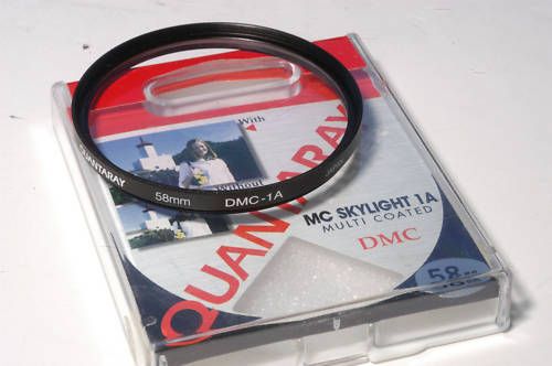 Quantaray 58mm filter skylight A1 1A DMC sky mint  