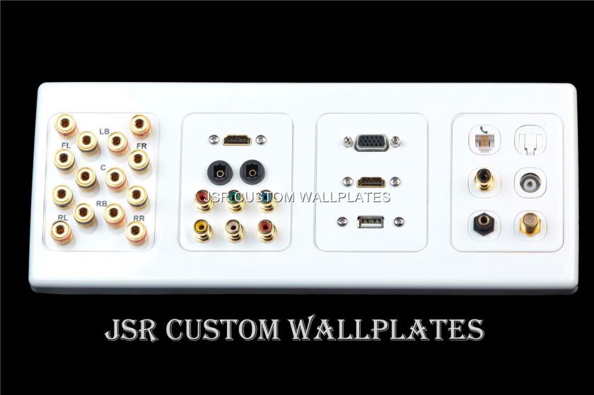 CLIPSAL 7 SPEAKER HDMI TOSLINK HIFI RECEIVER WALL PLATE  