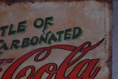   Collectible Antique The Coca Cola 7 X 4 Advertisement Sign  