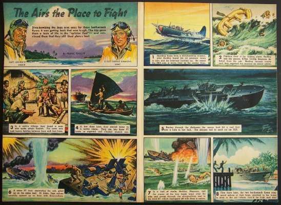 Frank Tinsley*Flying Leathernecks*1945 WWII Comic Strip  