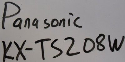 PANASONIC KX TS208W CORDED ADVANCED ITS PHONE TELEPHONE 2 LINE TS208 