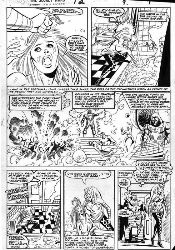 SECRET WARS #12 pg 9, Dr Dooms victory, MIKE ZECK  