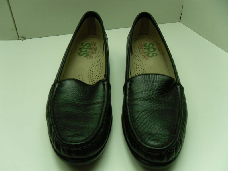 SAS BLACK LEATHER COMFORT SHOES SIZE 8.5 S  