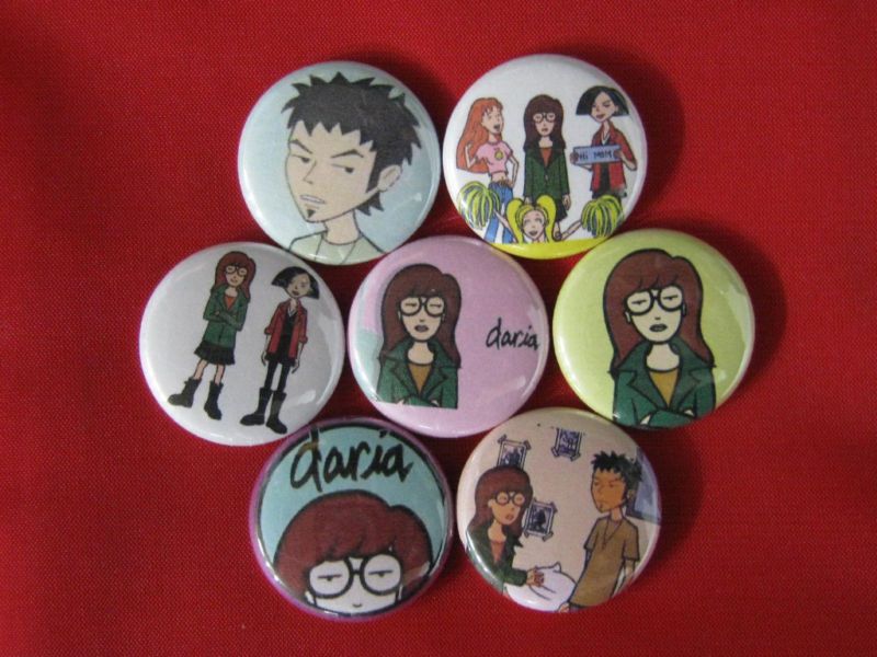 Daria Morgendorffer MTV 7 All New 1 pinbacks buttons  