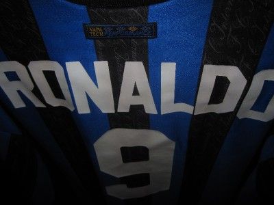 MENS L VTG UMBRO #9 RONALDO INTER MILAN JERSEY RETIRED SHIRT ITALY 