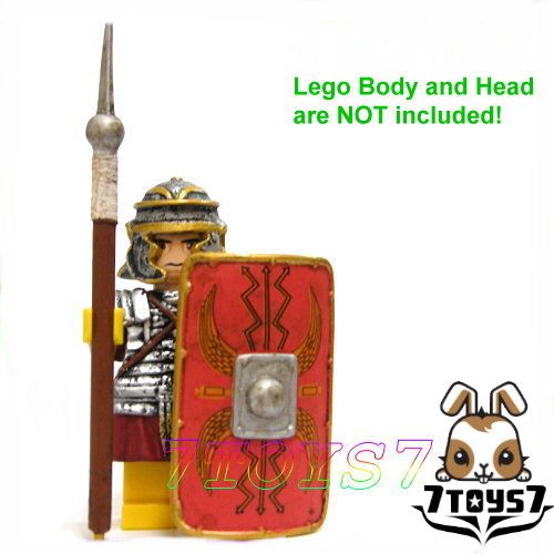 Custom Minifig Roman SoldierFootmanArmor+Spear CS014B  