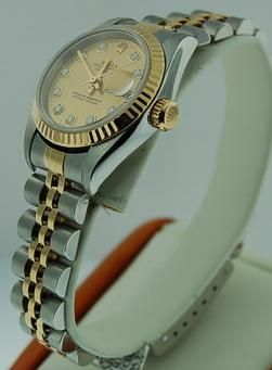 ROLEX DATEJUST TWO TONE JUBILEE LADIES 2002 WATCH  