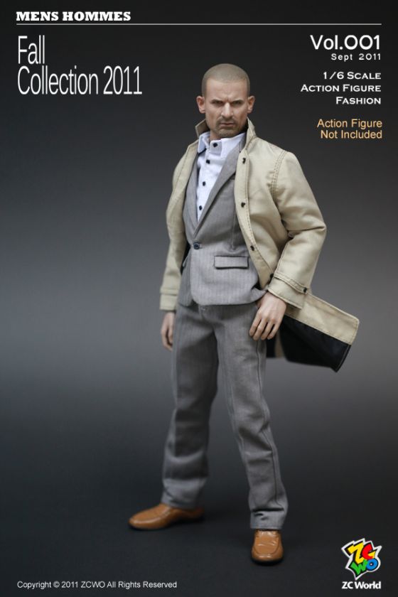 Scale Action Figure ZCWO   Mens Suit   Vol.001 (Grey)  