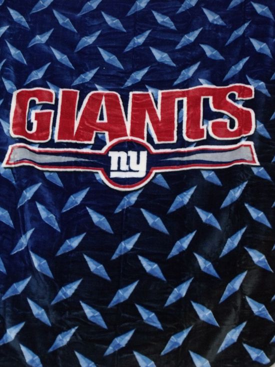 HUGE NFL NEW YORK GIANTS 60 x 80 SOFT PLUSH BLANKET  