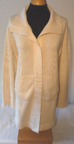 NWT EILEEN FISHER Ecru Knitted Zip Cardigan Jacket 2X  