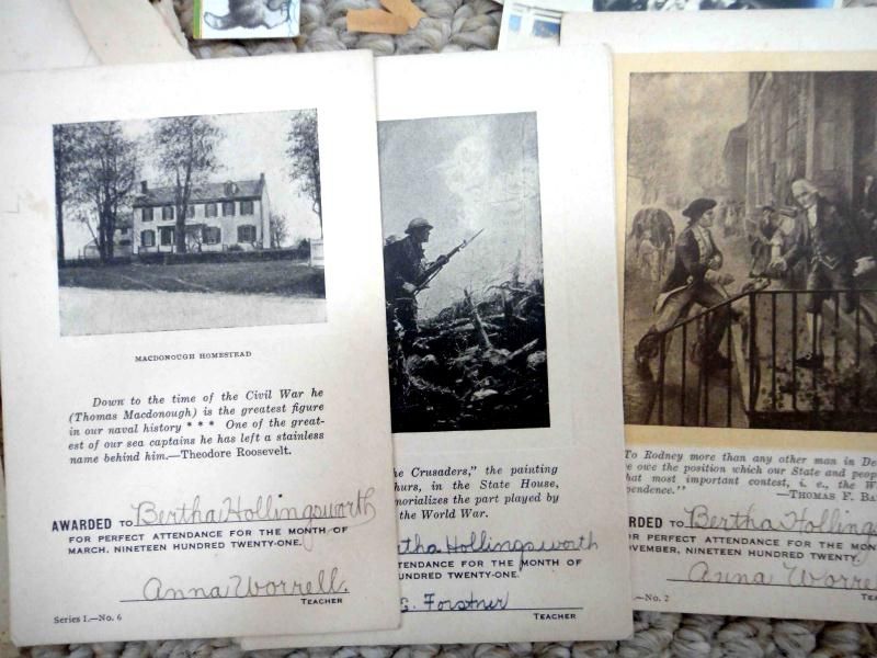 HUGE LOT 1920s antique EPHEMERA from DIARY marshallton  