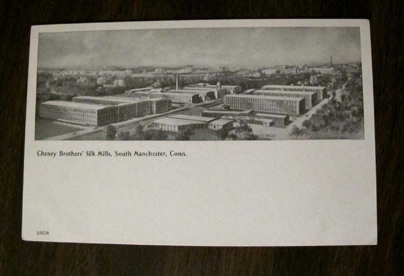 CHENEY BROS. SILK MILLS MANCHESTER CT Postcard 1908  