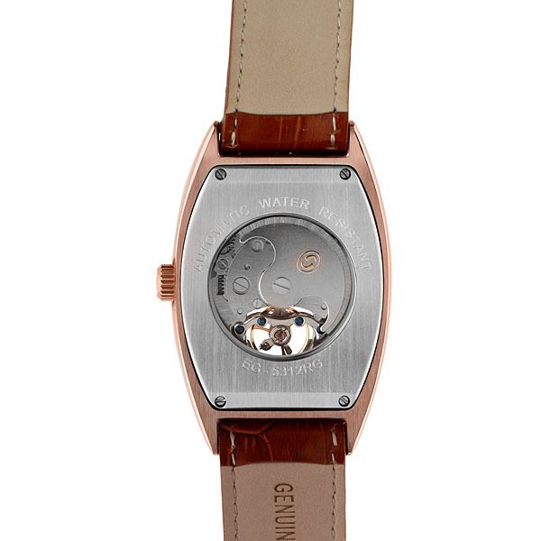 Michel Jurdain Gents Automatic Multi Function Watch/ Brown Leather 