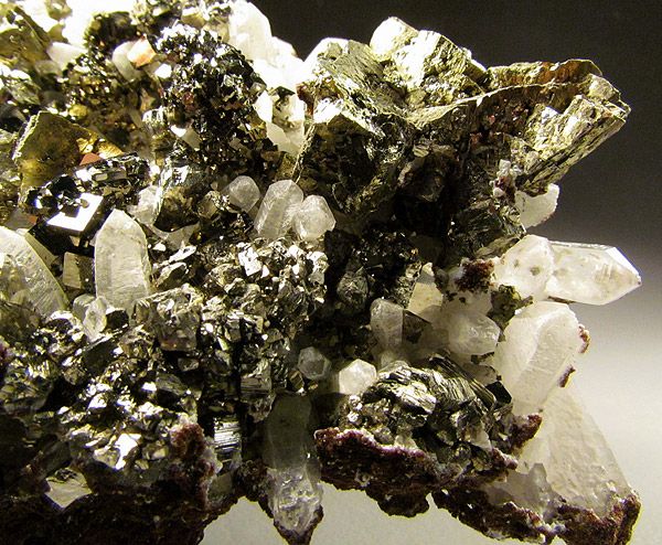 Pyrite, Chalcopyrite and Quartz, Hubei Province, China  