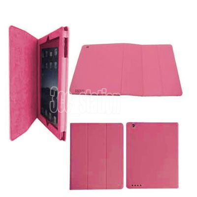 BLACK Fold Smart Cover Leather Stand Case For iPad 2  