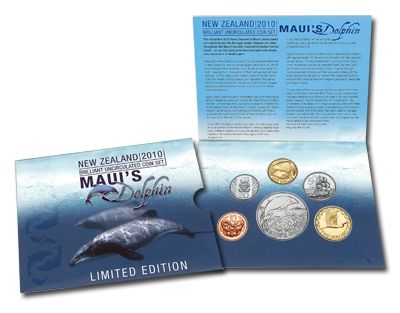 2010 Mauis Dolphin Coin Set LOW MINTAGE  