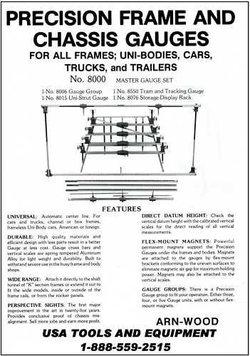 ARNWOOD MASTER PRO 8000 GAUGES AUTO BODY FRAME MACHINE  