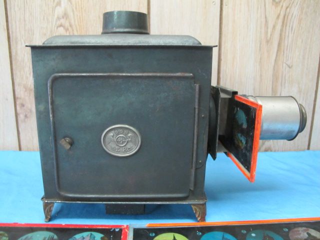 Rare Magic Lantern E.P. Germany Projector + lantern Slides  