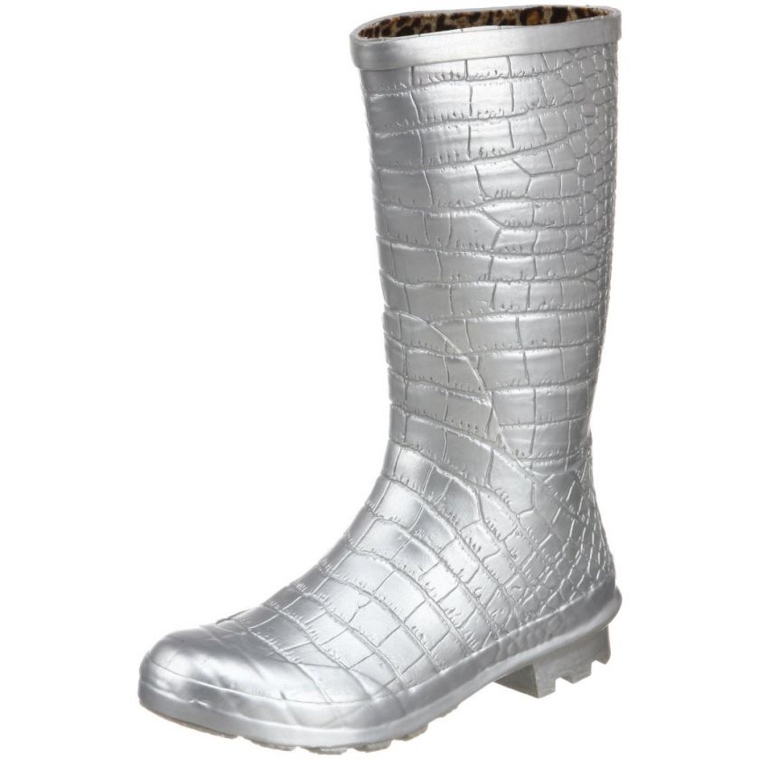 Khombu Rain Boots Silver Metalic Kaymen Girl Youth all sizes   NIB New 