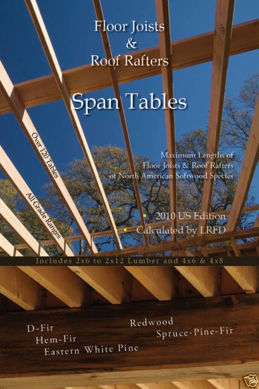 Joist / Rafter Span Tables Latest Available US Lumber  