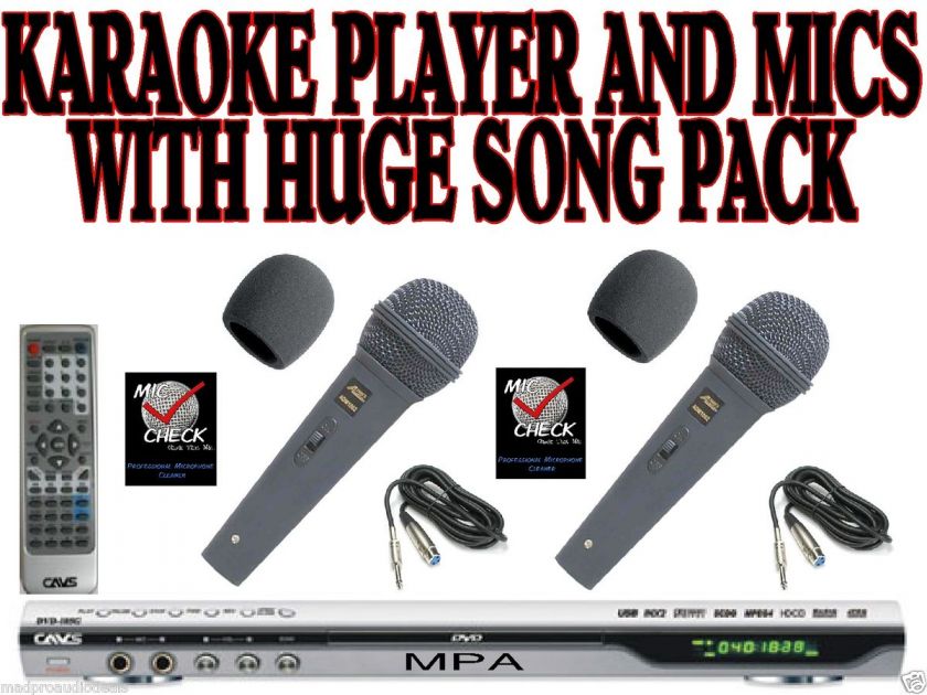 cavs 105g usb system pack player machine scdg  mics songs (for 