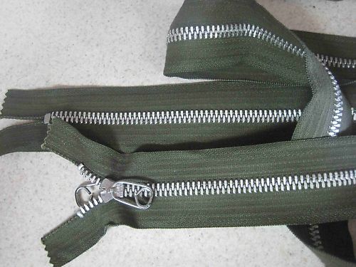 Qty 2 Green Heavy Duty 60 Zipper Closed End Dbl Pull  