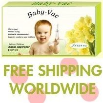 BABY VAC NASAL NOSE ASPIRATOR SUCTIONING DEVICE  