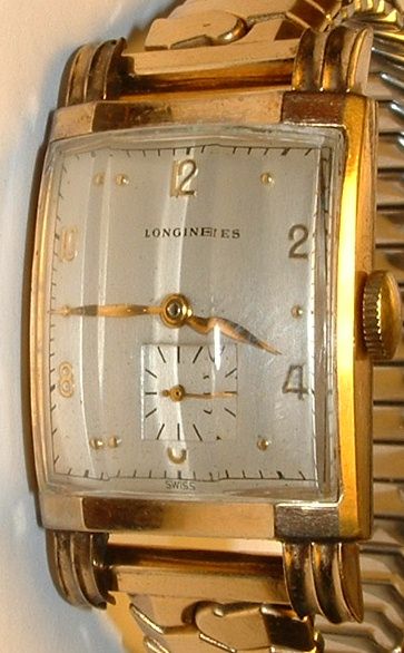 WRISTWATCH MENS VINTAGE LONGINES WATCH 17 JEWELS UNIQUE CASE CRYSTAL 