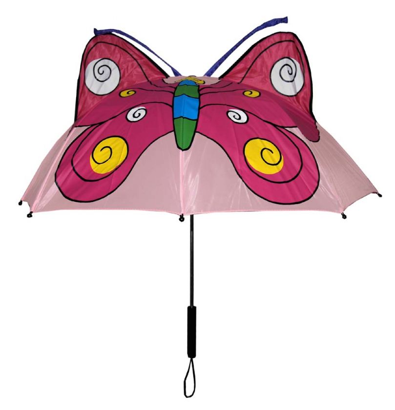 3D Cute Butterfly Animal Ear Childrens Folding Umbrella  