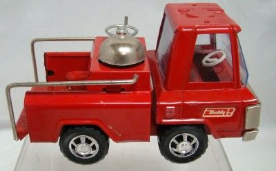   Steel BUDDY L Jr No 5101 Fire Emergency Toy Truck Red Japan ~  