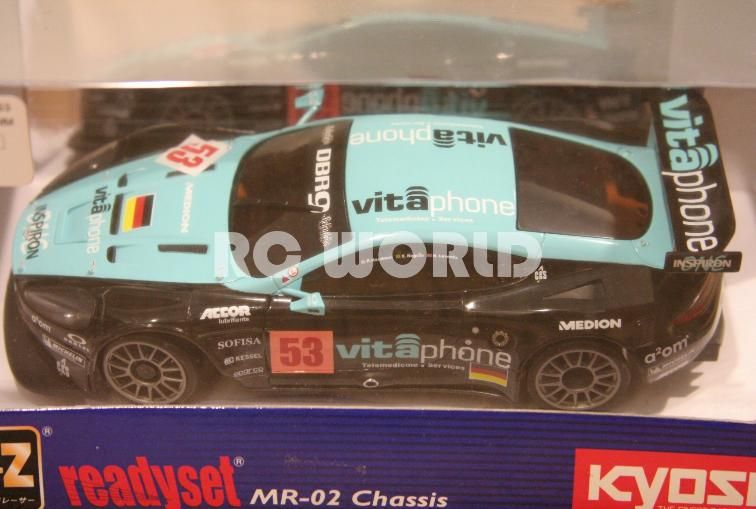 KYOSHO MINI Z ASTON MARTIN DBR9 VITAPHONE #53 LM 2008 RC CAR  