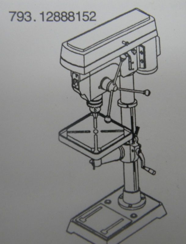 VALUMASTER 793.12888152 Bench Drill Press 17 Swing 1N  