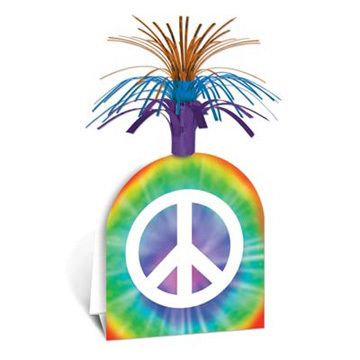 1960s 60s Party PEACE SIGN CENTERPIECE DECORATION  