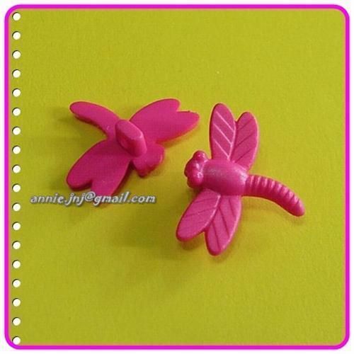 15 Dragonfly Kid Insect Craft Sew Buttons Hot Pink K623  