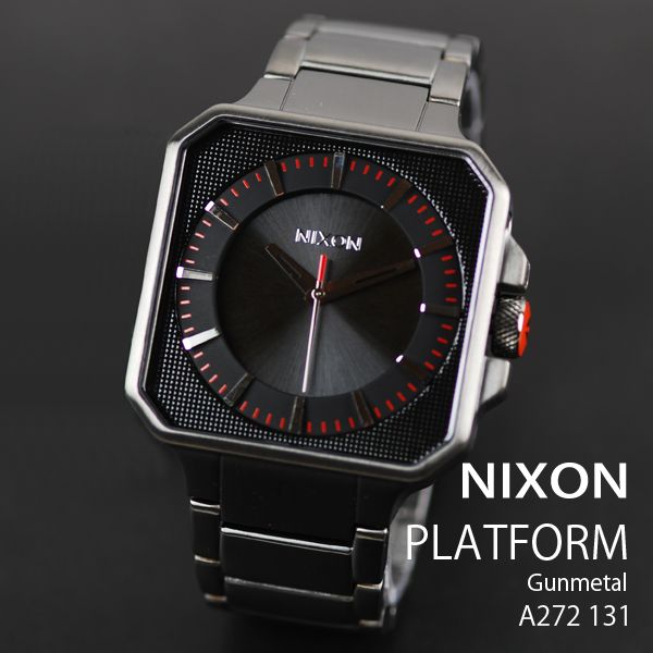 NIXON THE PLATFORM ALL GUNMETAL/BLACK WATCH     