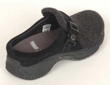 Merrell Encore Groove Black Wool Slide Womens J66454  