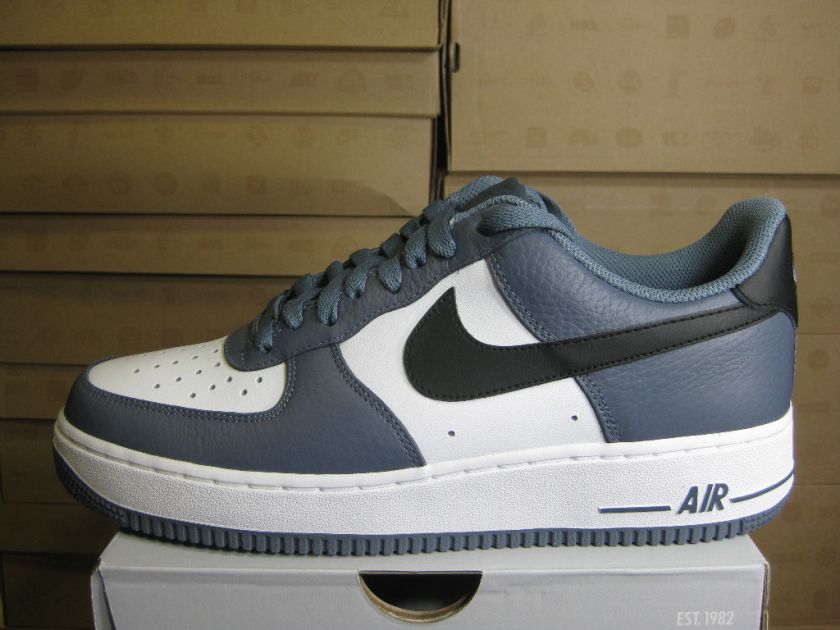 NIKE MENS AIR FORCE 1 07 BLUE DUSK BLACK WHITE  